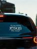 Are You That Close To Jesus? Reflective Vinyl Sticker - Matte, Irregular, PVC White Decal for Cars, Trucks, Walls & Laptops