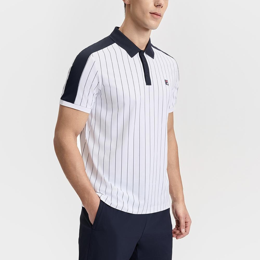 New FILA TENNIS SS25 Polo Shirt Men's White A11M523116F-ZA