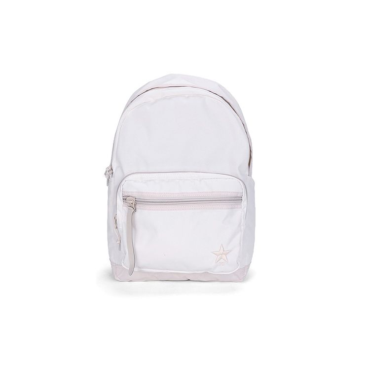 

Converse Chunk 70 Multifunctional Solid Color Casual Polyester Backpack Unisex Backpack Cream 10019880-A02 Milk White
