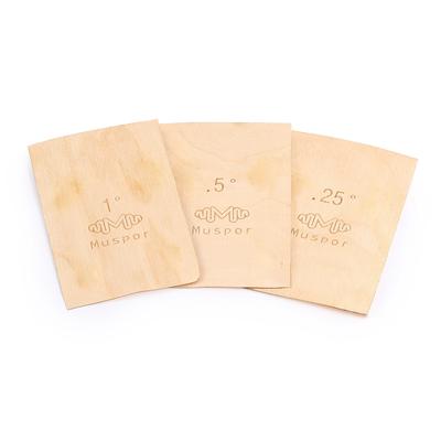 Muspor 3pcs Guitar Neck Shims Portable Bass Neck Plate Tool Solid Maple Wood Guitar Neck Shim