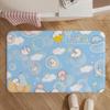 IP-MamegomaS Floor Mat Soft Non-Slip Bath Mat, Bedside Carpet, Absorbent Doormat for Home
