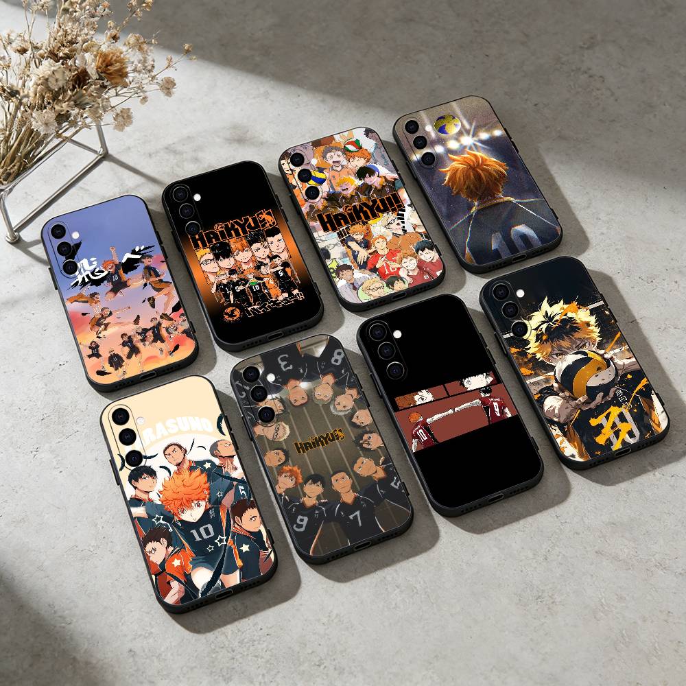 Anime H-haikyuu wallpaper Phone Case For Samsung GalaxyA13,21s,22,31,32,52,53,71,72,73,Soft Black Cover