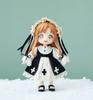 Obitsu 11 OB11 Size Costume Obitsu Doll 11cm Body Dress Dress Cute with Rabbit Ears 2 Piece Set 3 Colors (black)