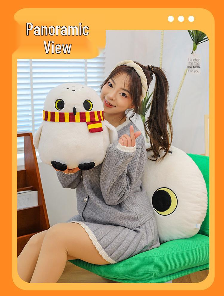 Harry Potter Hedwig Plush Pillow Doll – Cartoon Cushion & Birthday Gift
