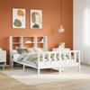 VidaXL Bunk Bed Without Mattress White 140x200 Cm Solid Pine Wood 3321705
