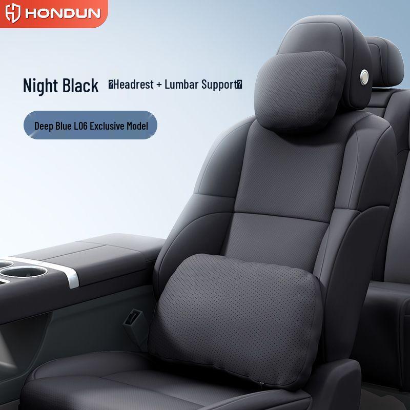 Deep Blue L06 Car Neck & Lumbar Support Headrest Pillow for Interior Modifications