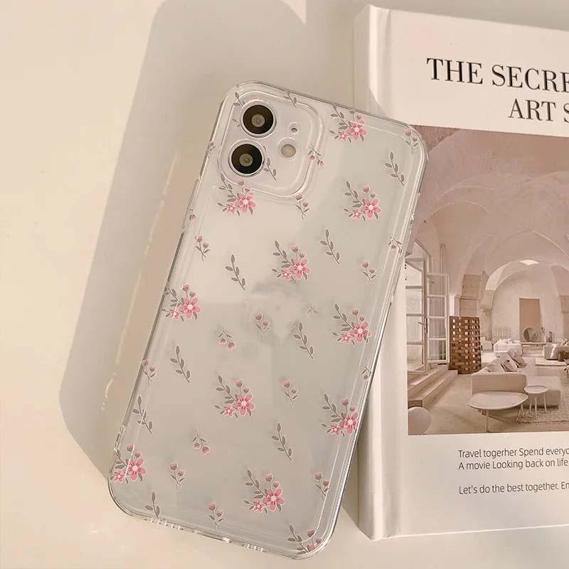 INS Pretty Flowers Clear Soft Tpu Case For Motorola Moto G22 G30 G52 G53 G60 G32 G73 G72 G71 G60S G9 Play Plus EDGE 40 PRO Cover