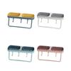 Soap Rack No Drilling Wall Mounted Double Layer Soap Holder with Suction Cup Bathroom Accessories