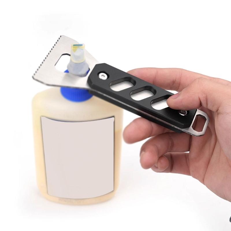 Glues Spreader Film Wallpapers Notched Applicator Aluminum Scraping Plate Handheld Glues Spreader Glues Applicator