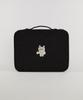 Kimhachan Corduroy Kitty Laptop Pouch - Black