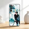 COOL M-Macklin Celebrini Phone Case For Samsung S26,S25,24,23,22,30,21,10,9,Ultra,Plus,Lite,FE Soft Black Case