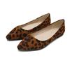 Fashion Leopard Shoes Women Flats Woman Casual Shoes Pointe Toe Spring Summer Flat Fashion Ladies Shoes Slip-on Big Size