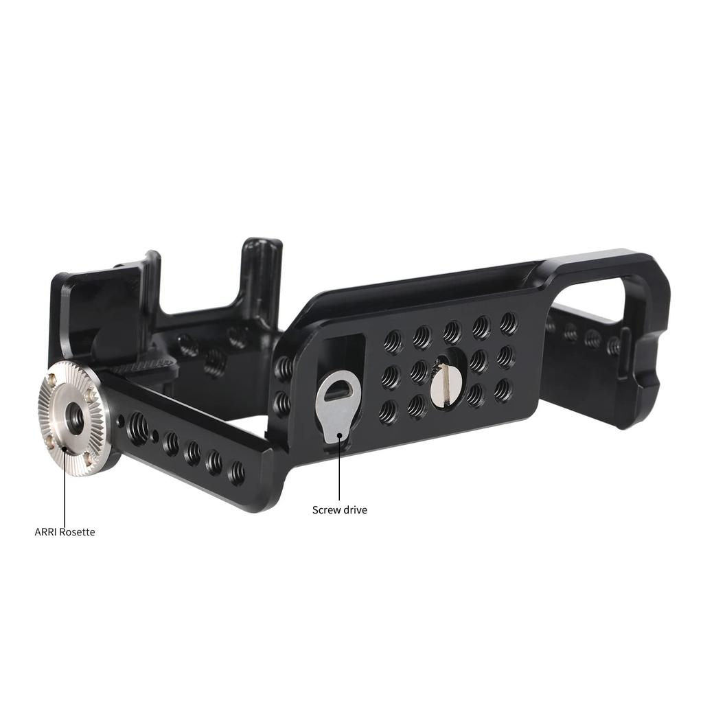 Niceyrig Full Camera Cage for Sony A7M4/Alpha 7R V/Alpha 7 IV/Alpha 7R IV/Alpha 7S III/Alpha 1 with Aluminum Alloy Quick Release Camera Plate -505
