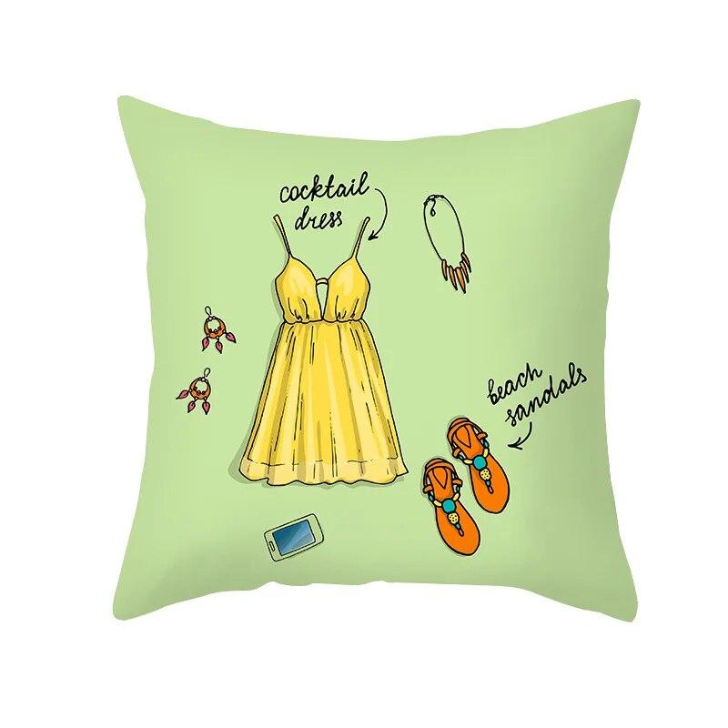 Cartoon Fruit Pillowcase Office Cushion Cover Living Room