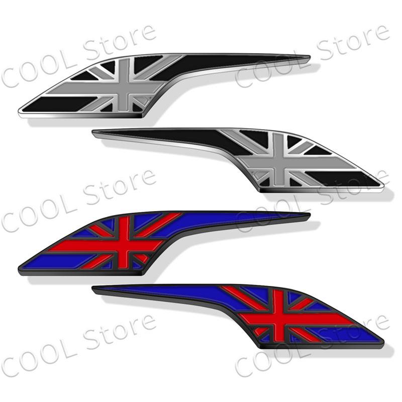 2Pcs United Kingdom UK Emblem Car Side Wing Fender Decals Body Sticker For Car Motorcycle Universal Accessories