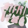 Rose Quartz Gua Sha Board Natural Jade Gouache Scraper Massager Facial Lifting SPA Acupuncture Skin Care Anti-Aging Beauty Tool