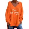 IHUASU Women's Fashion Casual V-Neck Long Sleeve Blouses & Shirts