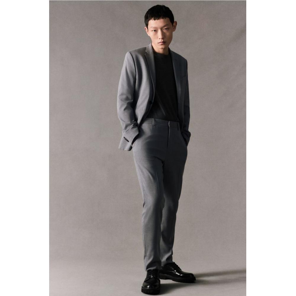 H M Suit Pants sliM Fit Dark Grey
