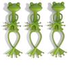 5pcs Cute Stable Green Plant Supports Holder Fixing Clip Frog Plant Stand