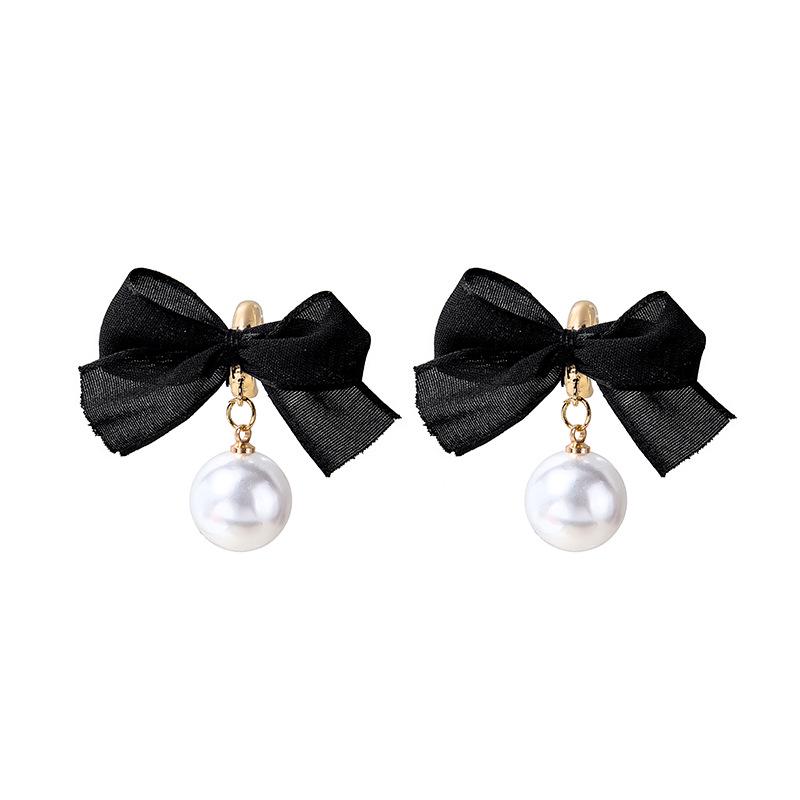 

Серьги Серебряная Игла Длинная Кисточка Жемчуг Бант