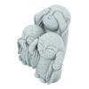 Monk Buddha Statue Chinese Green Sandstone Cute Buddha Figurine 3 Little Monks Ornament for Fish   Aquarium Home Garden Decoration