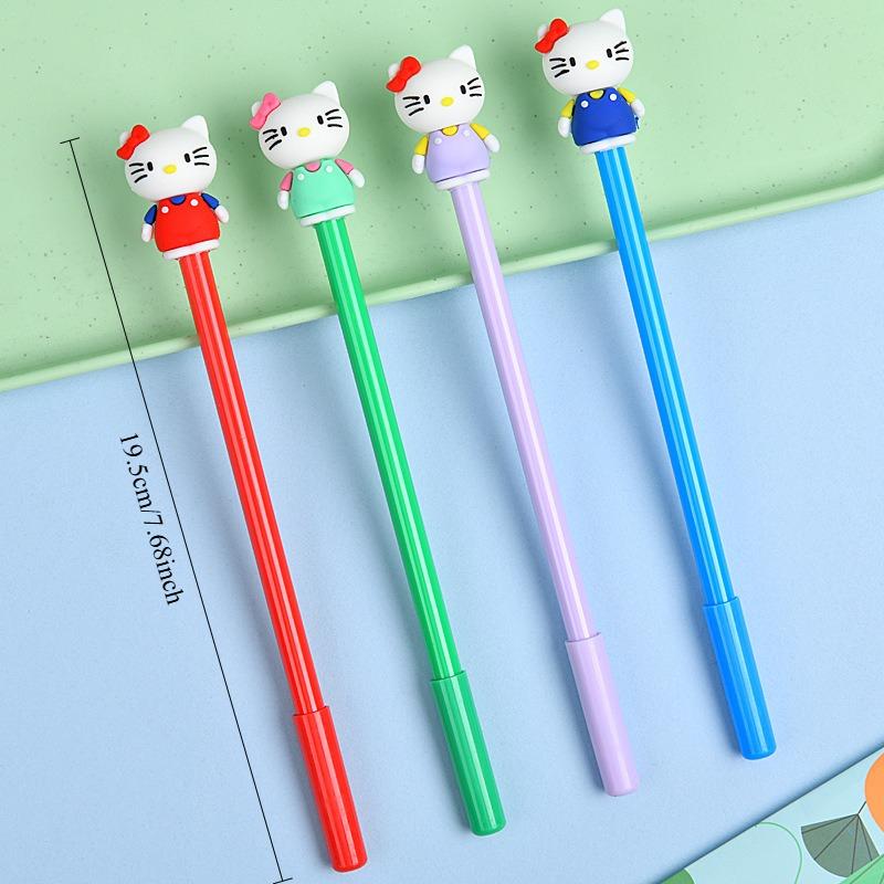 48Pcs Cute Hello Kitty Themed Gel Pens Set, Kawaii Smooth Writing Pens with 0.5mm Fine Point, Perfect for Journaling, Note-Taking, Office & School Sta