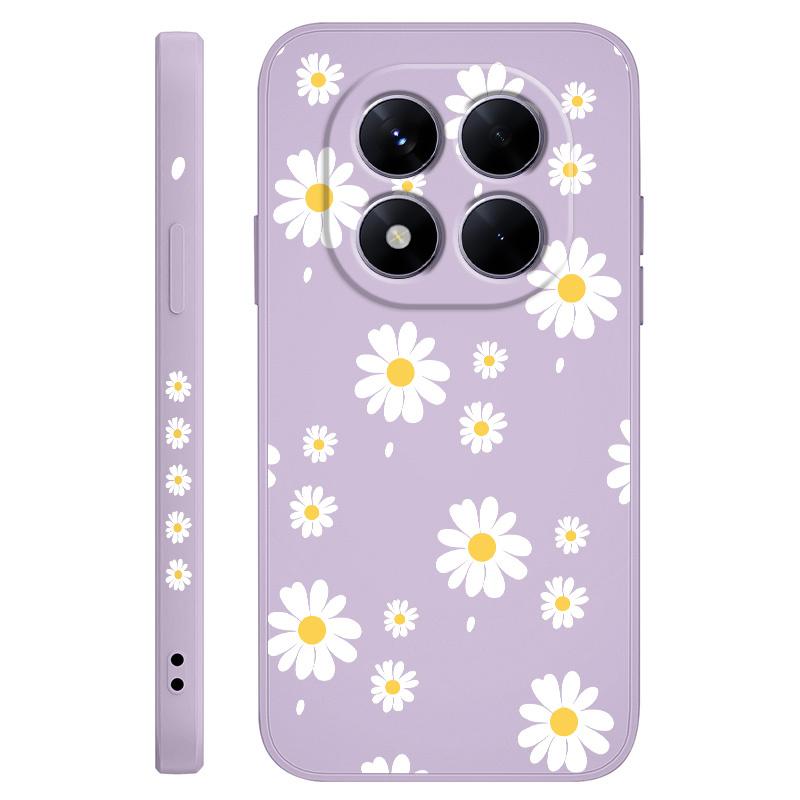 

Daisy Petals Phone Case For Xiaomi Poco F7 X7 X6 F6 M6 M5 M5S F5 X5 F4 X4 M4 F3 M3 X3 Pro 4G 5G GT Silicone Cover Poco X7 Pro світло-фіолетового кольору