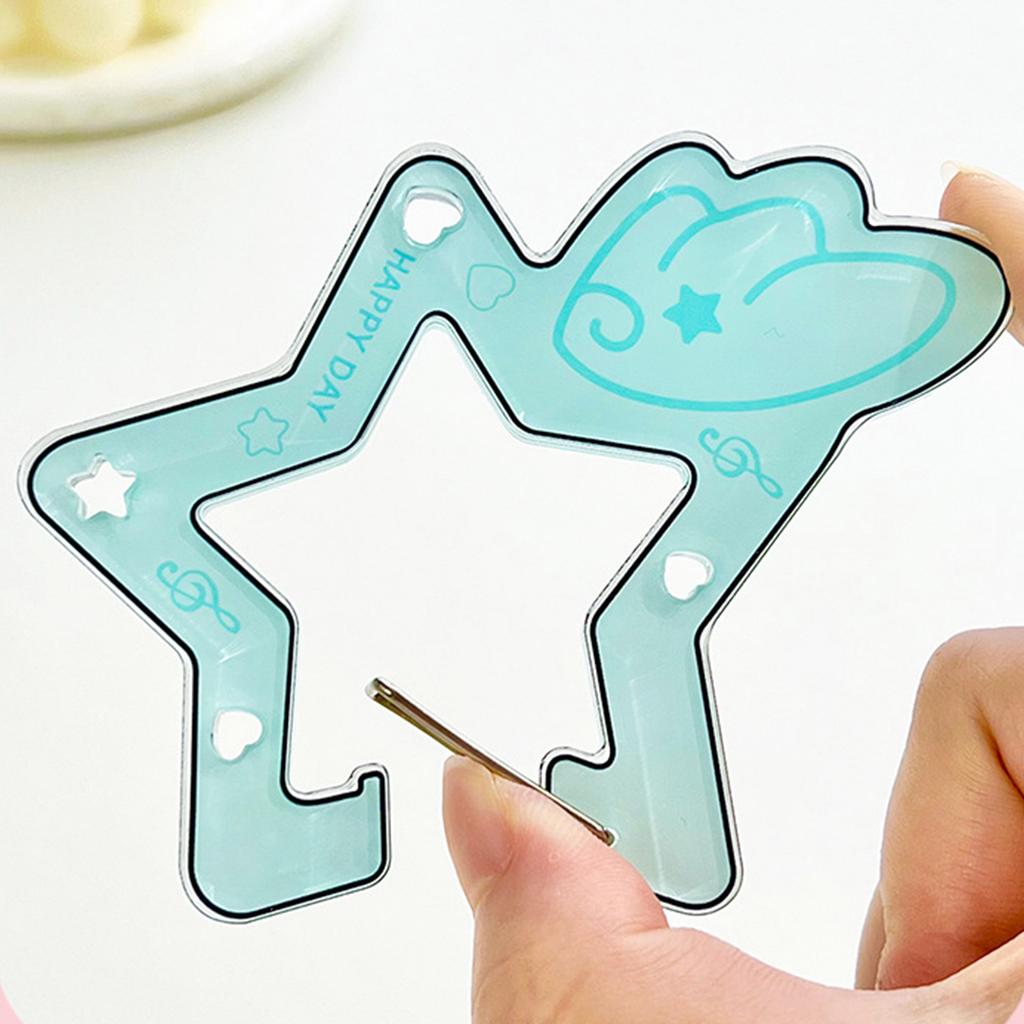 Creative Star Shaped Acrylic Keychain Hook For Bags Personalized Girls Gift Durable Carabiner Pendant