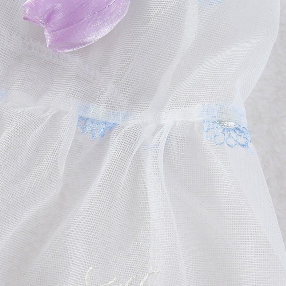 Thin Mesh 3D Flower Pet Dress Breathable Dog Princess Dress Puppy Summer Clothing Outdoor
