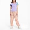 Puma Downtown Casual Short Sleeve Round Neck T-Shirt Women Tops Light-Purple 531441-16