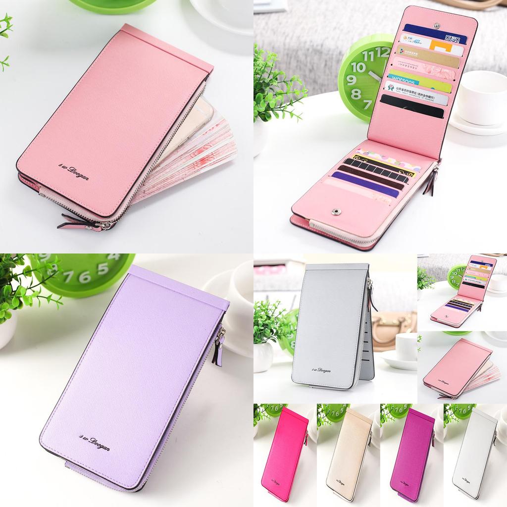 Stylish And Durable Women Fashion Pu Leather Wallet With Multiple Credit Card Slots