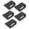 5 Sets Battery Dock Holder with Screws Battery Hanger Mounts for DCB200 DCB201 DCB203 DCB204 DCB206 Black