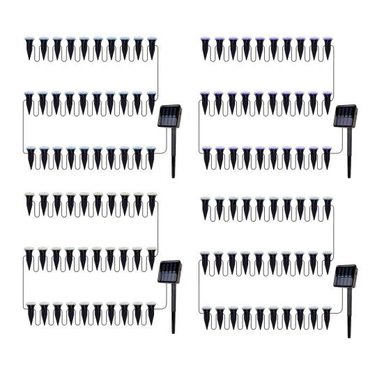 30Pcs Solar Ground Lights, Waterproof Garden Disk Lights, Solar Powered Pathway Lights, In-Ground Landscape Lighting for Lawn Patio Garden Walkway