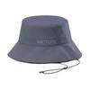 Arcteryx Archaeopteryx Casual and Versatile Regenerated Nylon Stretch Rip-stop Plaid Fisherman Hat Unisex Couple Style DK Stratus Gray Mist S/M