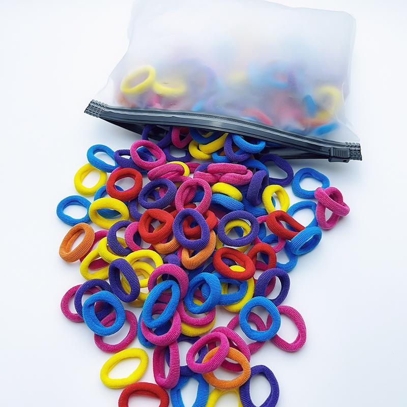 100 Stück elastische Haargummis für Kinder, Haarspangen, Haarbänder, Haaraccessoires für Mädchen, Haargummis, Haarspangen, Stirnbänder, Baby-Haaraccessoires