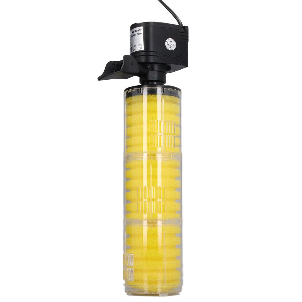 25W Submersible Aquarium Filter Internal 1800L H 3 Stages Sponge Fish Tank Submersible Filter with Water Pump for 100cm