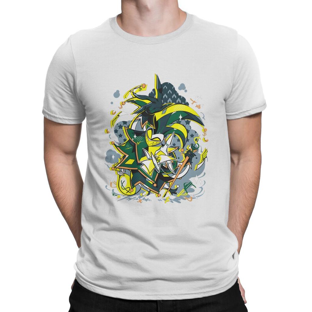H-Helluva Boss Newest TShirt for Men Mammon H-Helluva Boss 2024 Round Collar Pure Cotton T Shirt Distinctive Gift Clothes