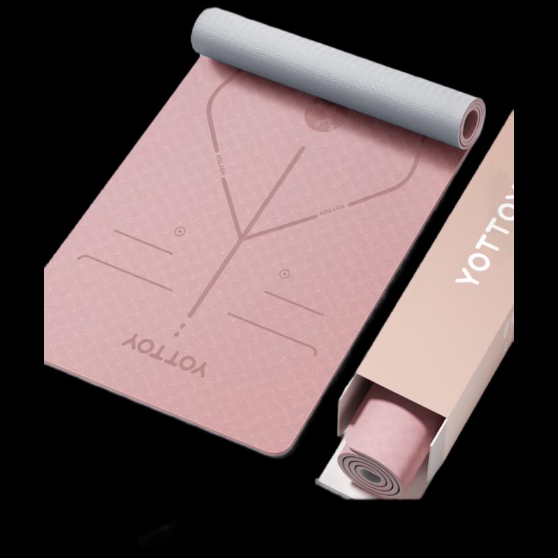 Yottoy TPE Anti-Slip Yoga Mat with Posture Lines