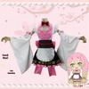 Demon Slayer Kanroji Mitsuri Maid Kimono Cosplay Costume Set