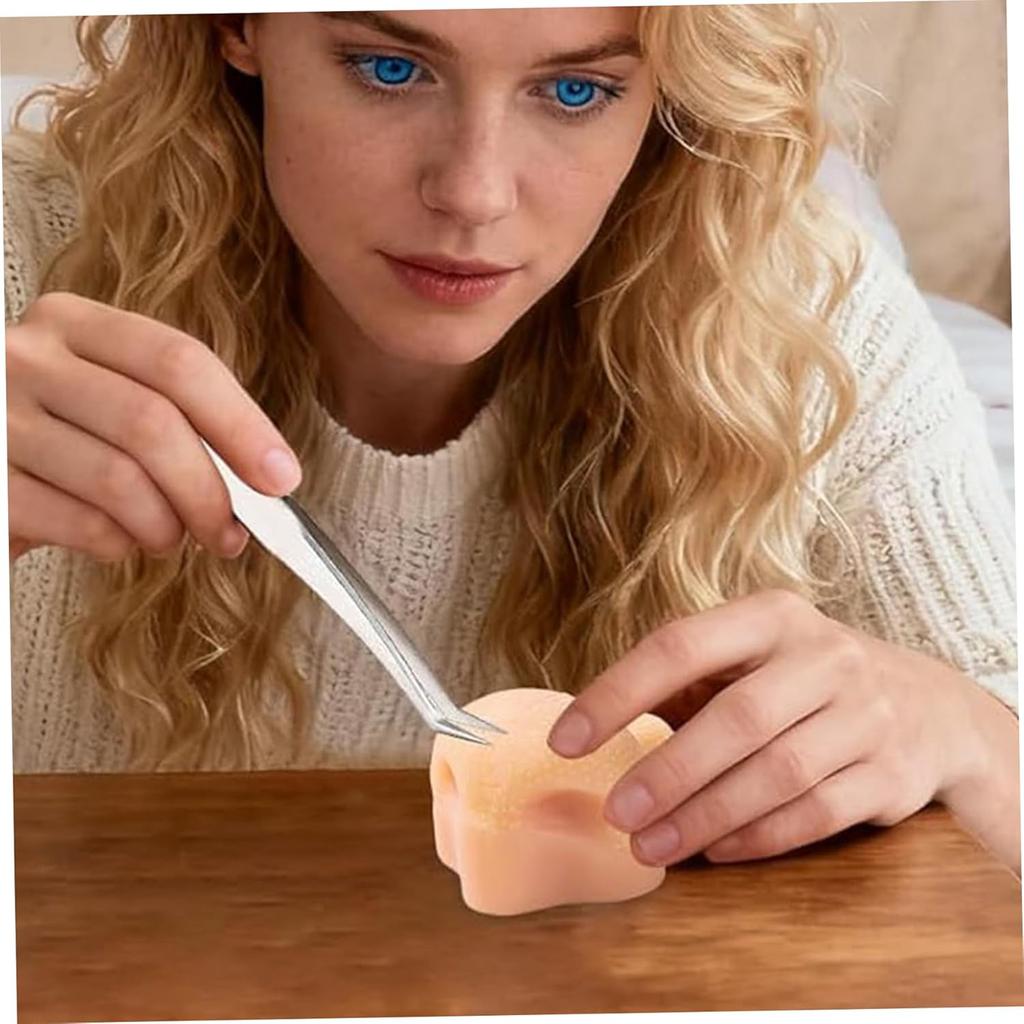 Pimple Popping Toy, Reduces Pressure, Made Of Silicone, Includes Tweezers, Suitable For Adults And Children