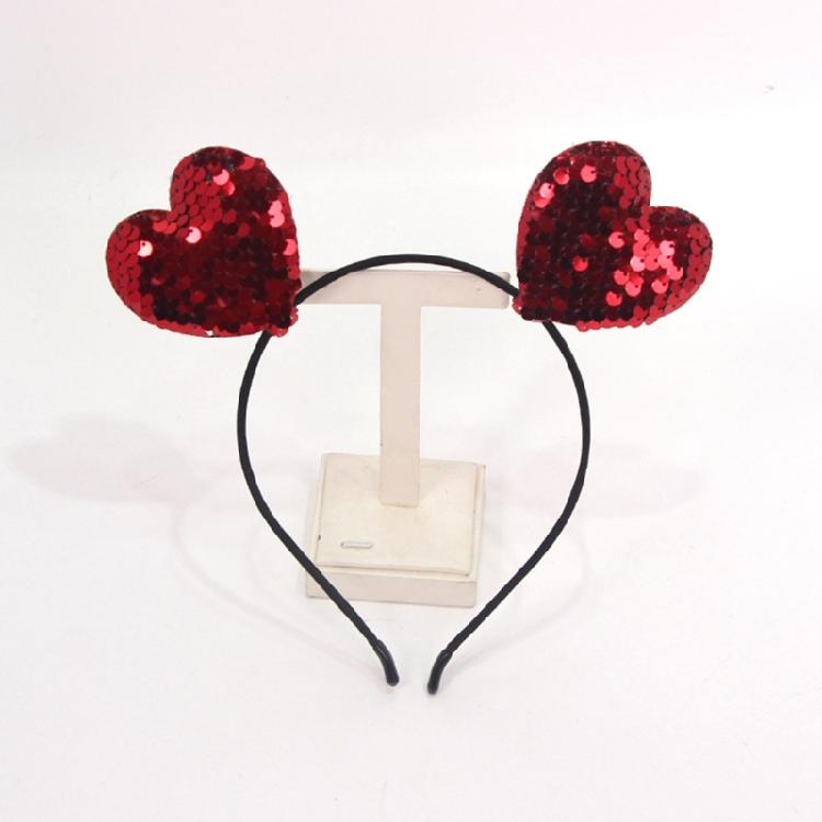 Love Heart Hair Hoop for Women Skidproof and Gentle On Hair Great for Daily Wear and Enhancing Valentine's Party Looks