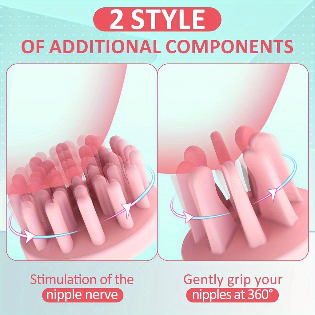 Nipple Sucker Toy Clamps Strong Sucking Stimulator Massager Clitoral Nipple Vibrators Adult Sex Toys for Women Couples Pleasure