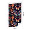 Wallpaper Colorful Butterflies Navy Blue and Burgundy for Living Room and Bedroom 50x1000