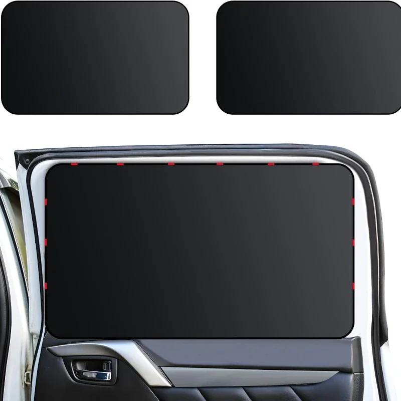 Full Blackout Car Window Shades - Magnetic Side Window Privacy Curtains, Perfect for Camp Privacy & Car Cover