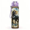 1PC Vintage Horse Antique Oil Painting Style 750ml Color Plastic Sports Water Bottle Leakproof Flip Straw Lid Suitable for Sports Office Home Use