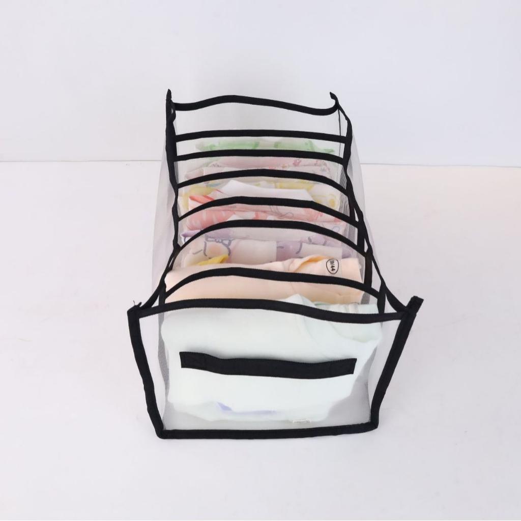 Skládací šatní organizér zásuvkového typu s uchy na spodní prádlo a oblečení