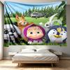 Cartoon Animation Print Tapestry - Portable Wall Decor Cloth, for Home, Dorm, Travel, Bedroom, Living Room - Ideal Birthday Housewarming Gift