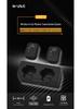 Portable Wireless In-Ear Monitor System with Charging Case, One-to-Two Transmitter and Receiver.