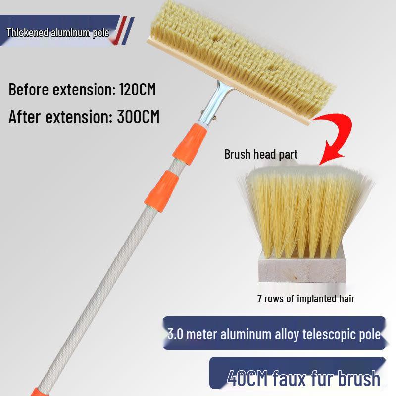 Truck & Bus Cleaning Boar Bristle Brush and Snow Mop
