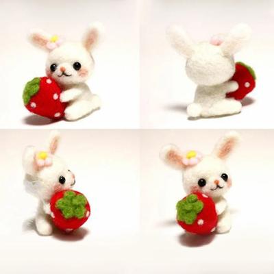 Sevimli Bitmemiş Keçe Seti Sevimli Hayvan Koleksiyonu Panda Sincap Kedi Penguen Bebek Yün Keçe Poked Kitting Kendin Yap Keçe Malzemeleri